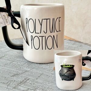 Rae Dunn + Harry Potter POLYJUICE POTION Double Sided Ceramic Mug Brand NEW!!